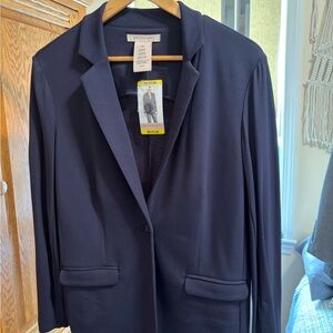 Philosophy Classic Navy Single-Button Blazer